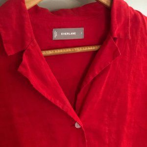 Linen Short-Sleeve Button-Up